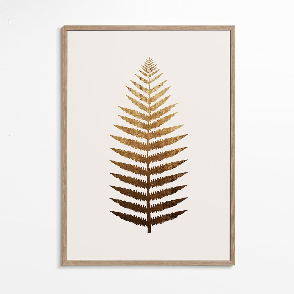 Botanisk plakat gyldent blad