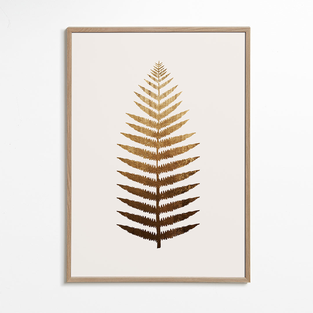 Botanisk plakat gyldent blad