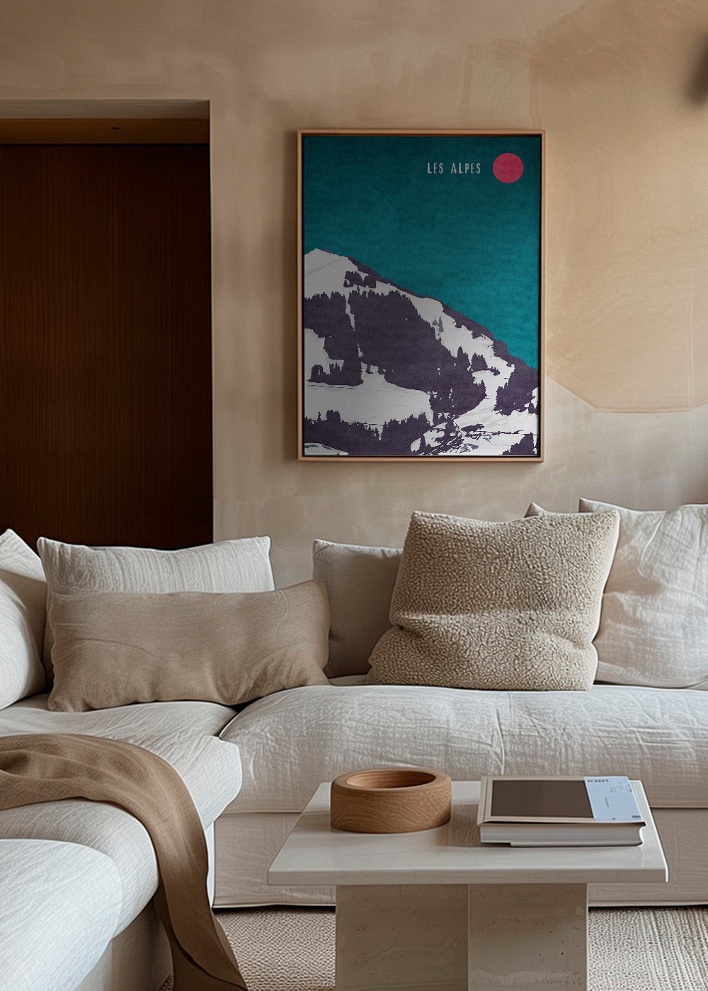 Landskab Les Alpes plakat