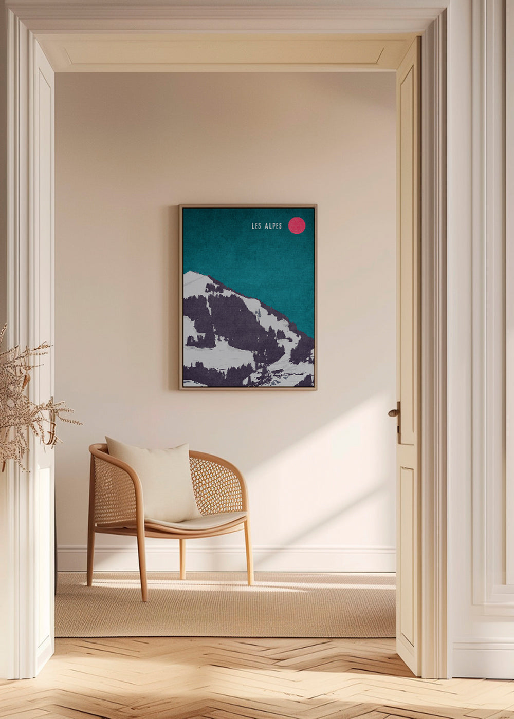Landskab Les Alpes plakat