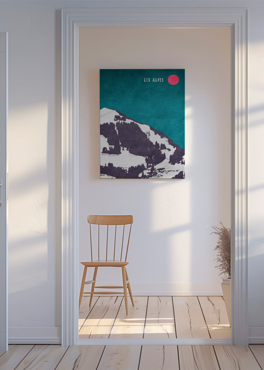 Landskab Les Alpes plakat