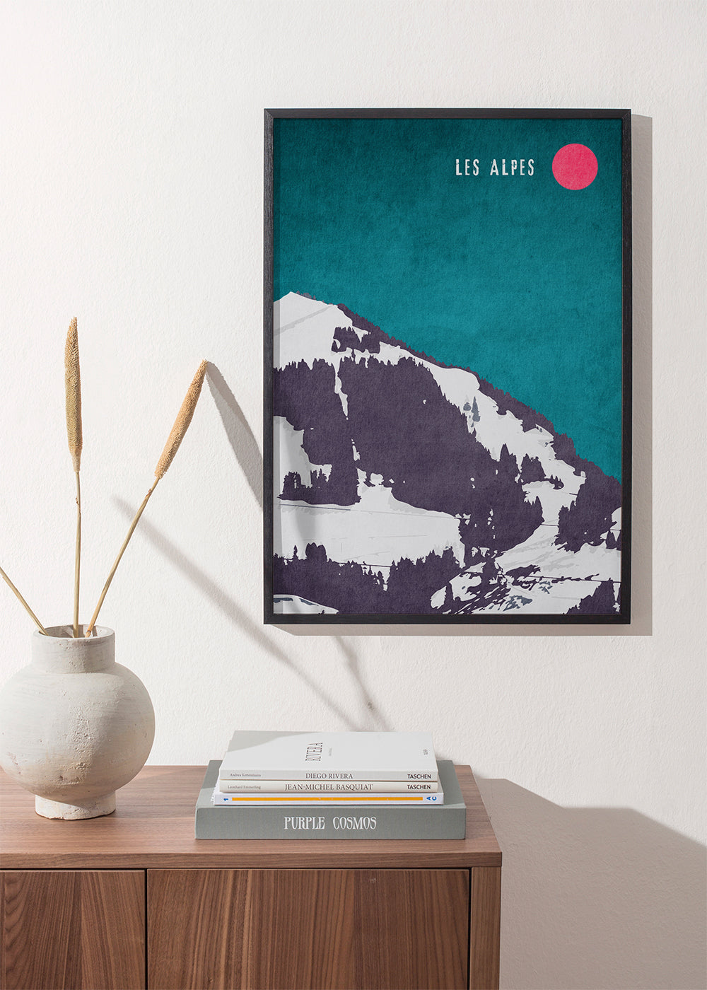 Landskab Les Alpes plakat