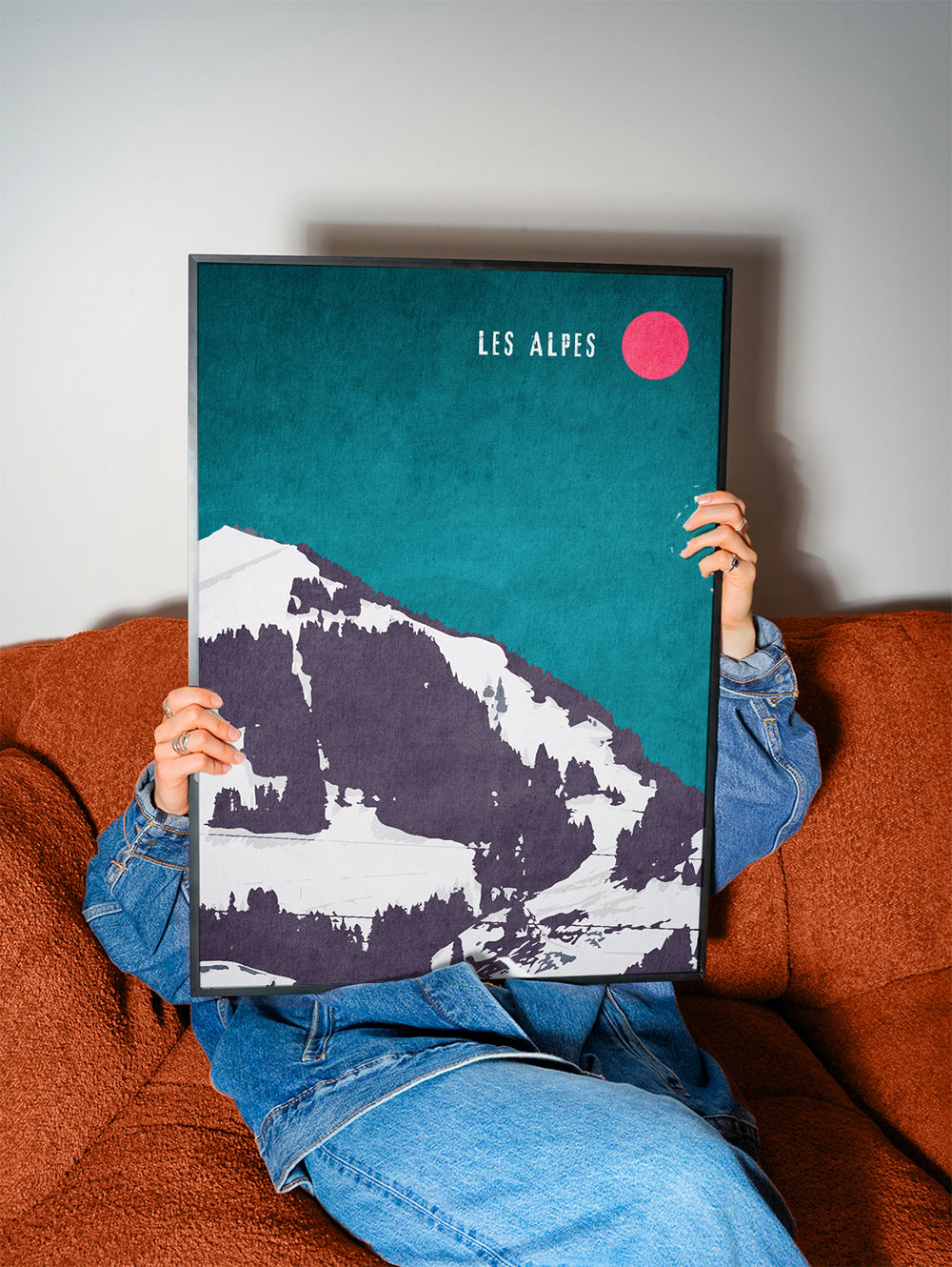 Landskab Les Alpes plakat