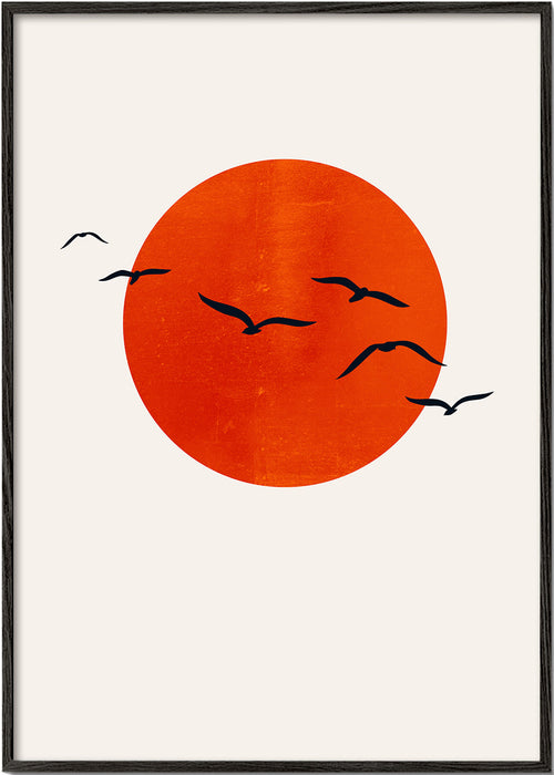 Minimalistisk sol plakat