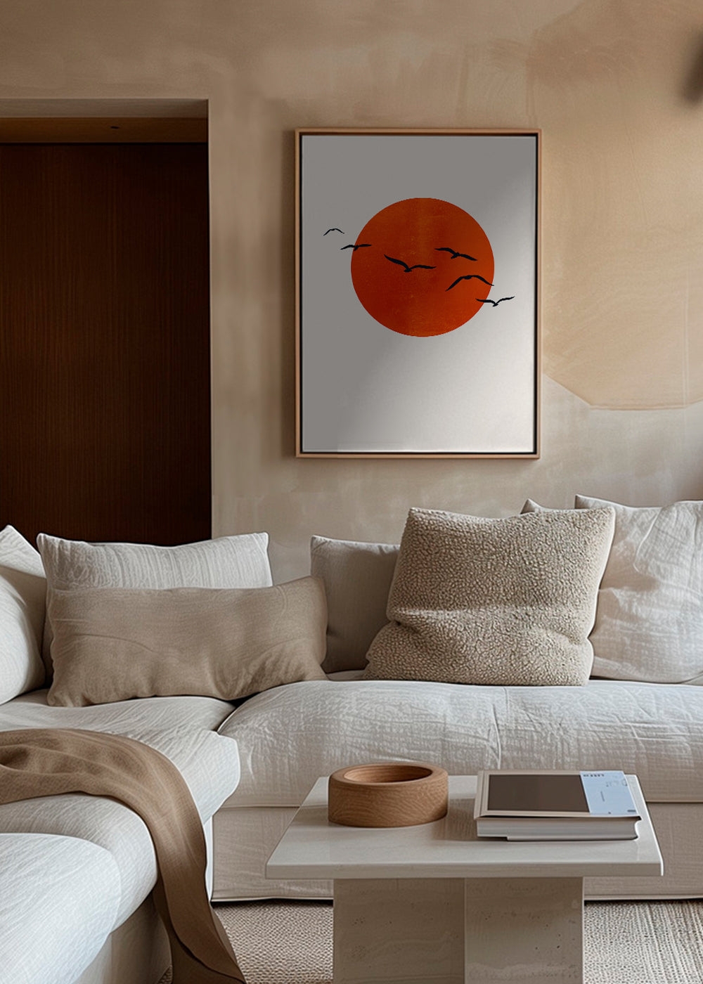 Minimalistisk sol plakat