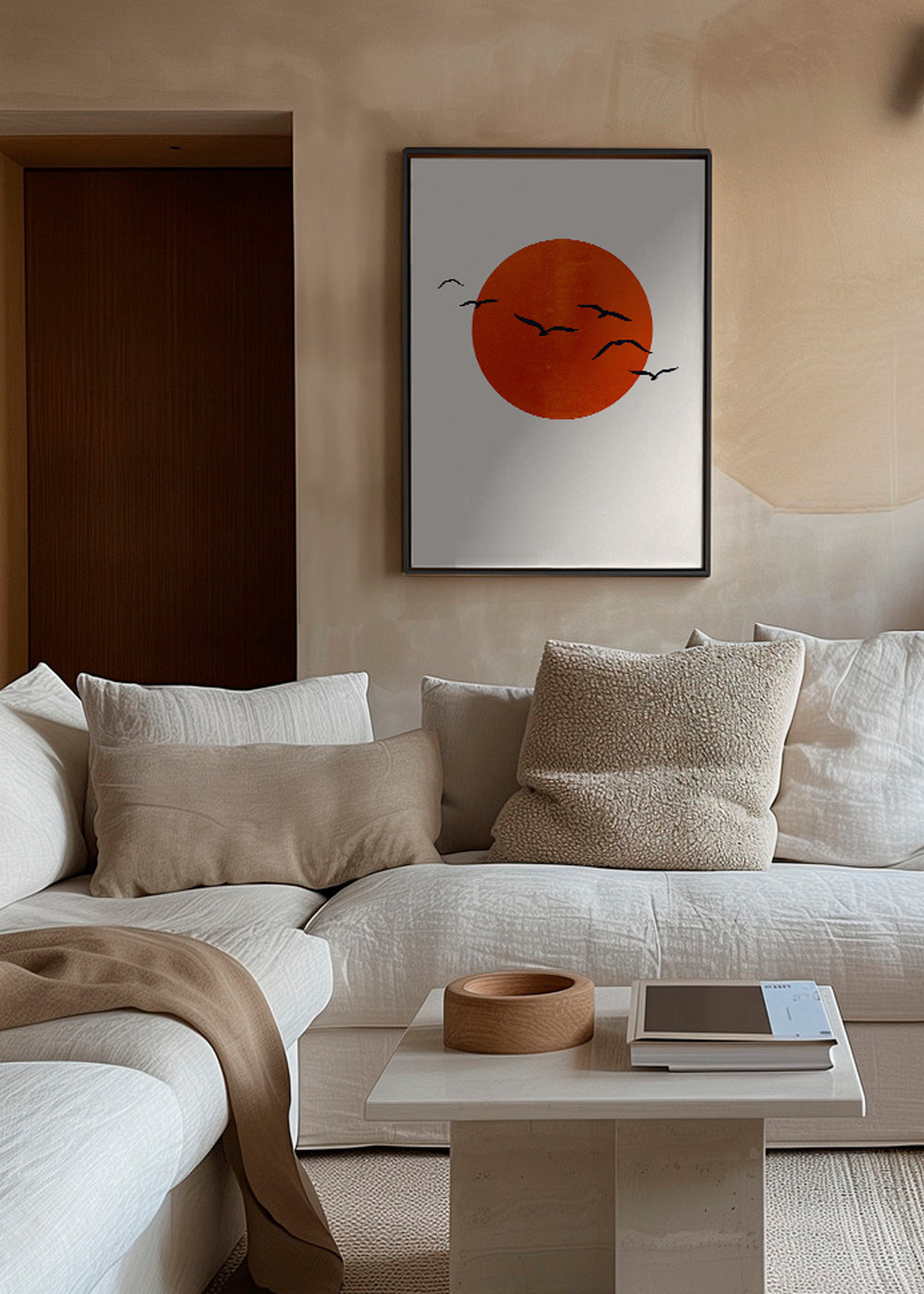 Minimalistisk sol plakat