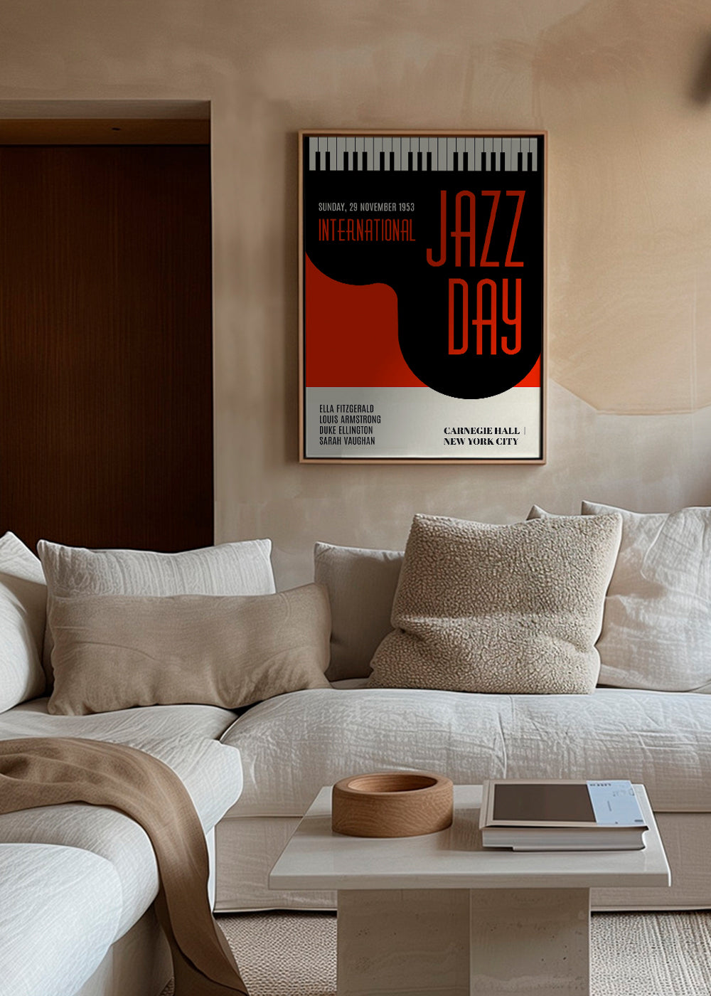Vintage plakat Jazz Day typografisk