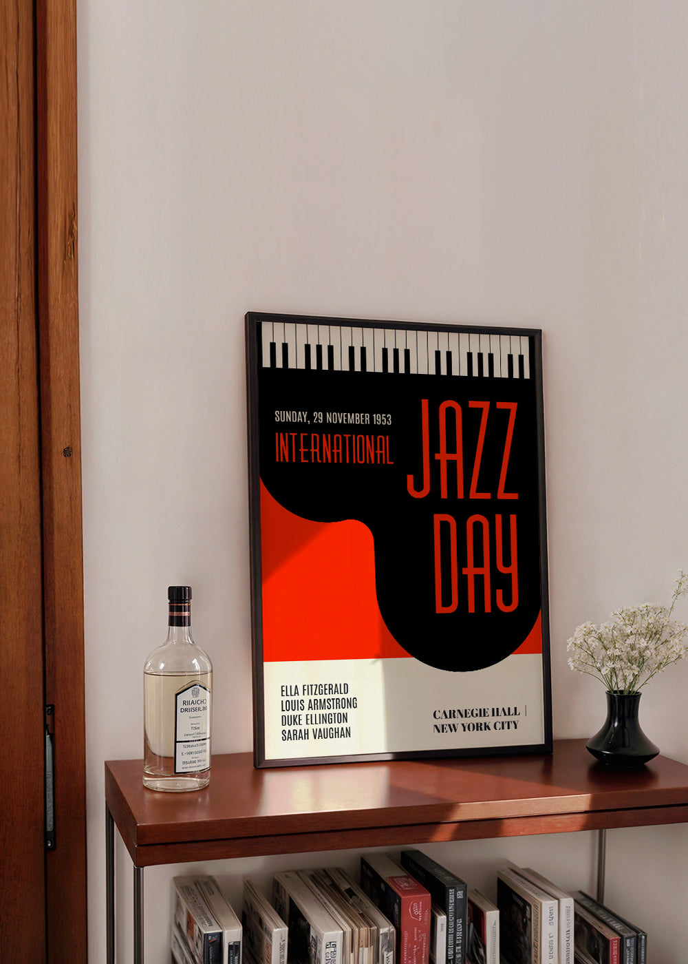 Vintage plakat Jazz Day typografisk
