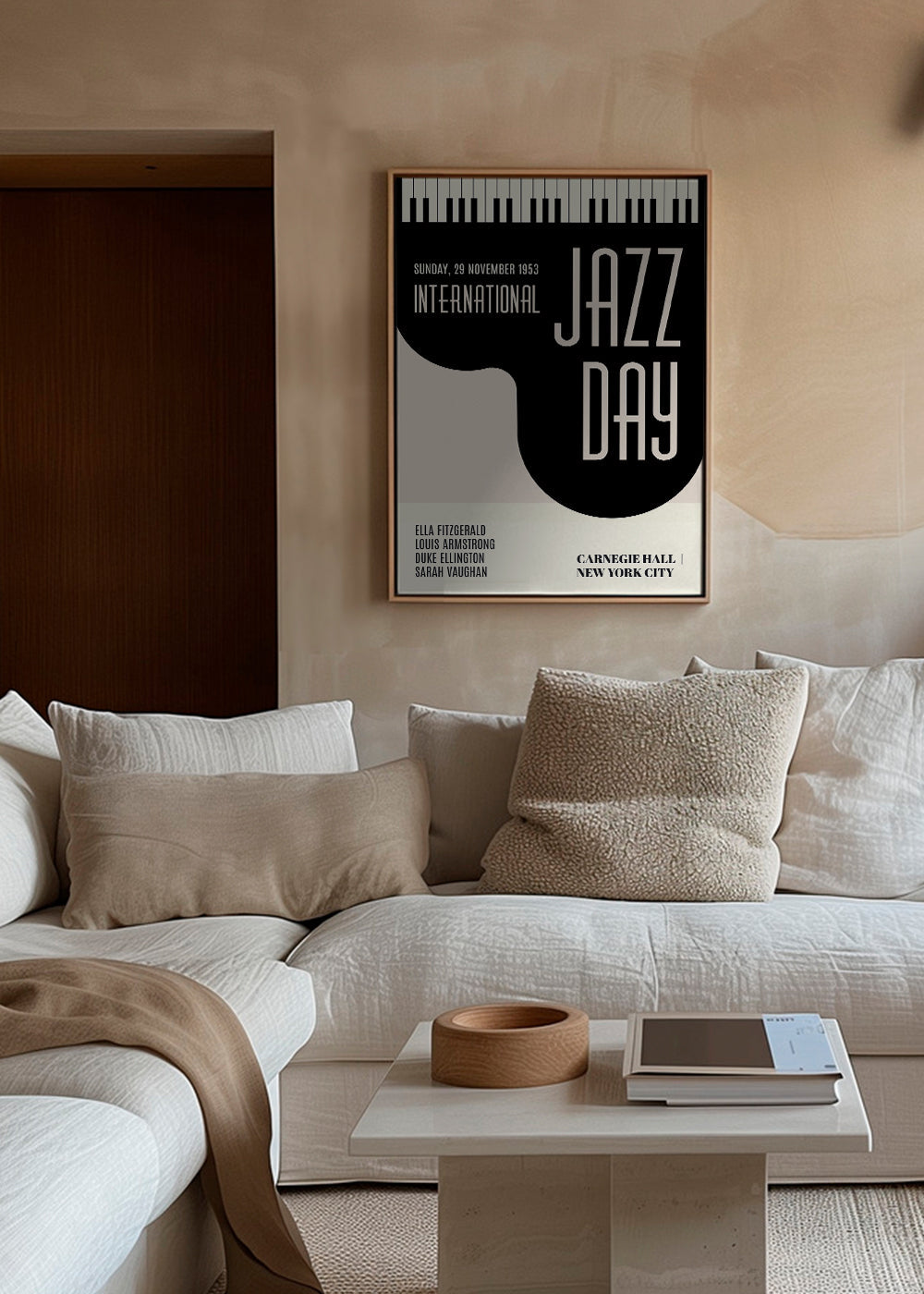 Vintage Jazz plakat med tangenter