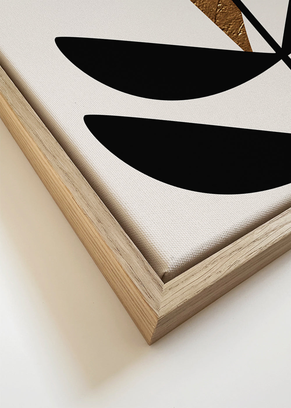 Botanisk plakat minimalistisk med guldtekstur