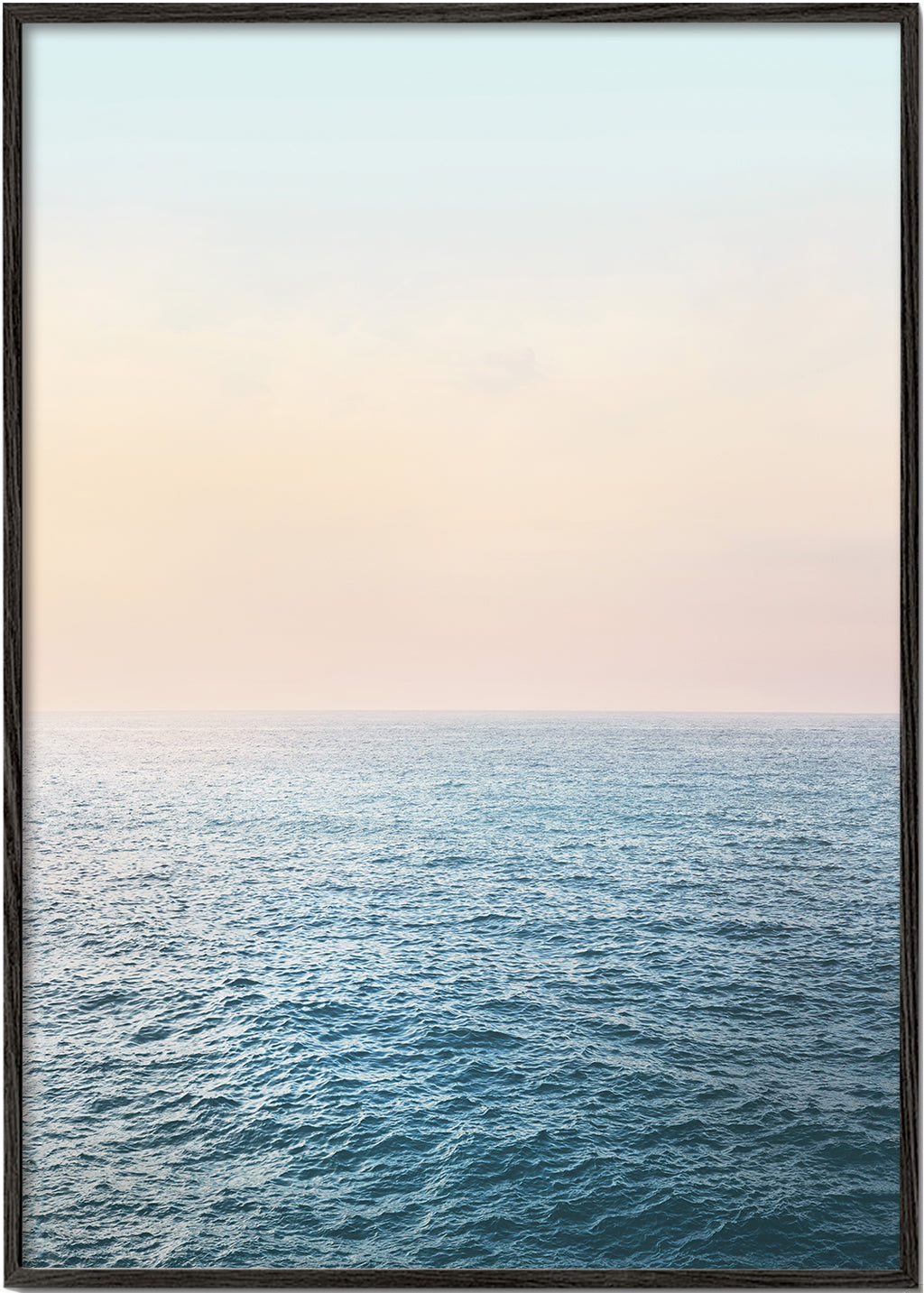 Landskabskunst: pastel havhorizon