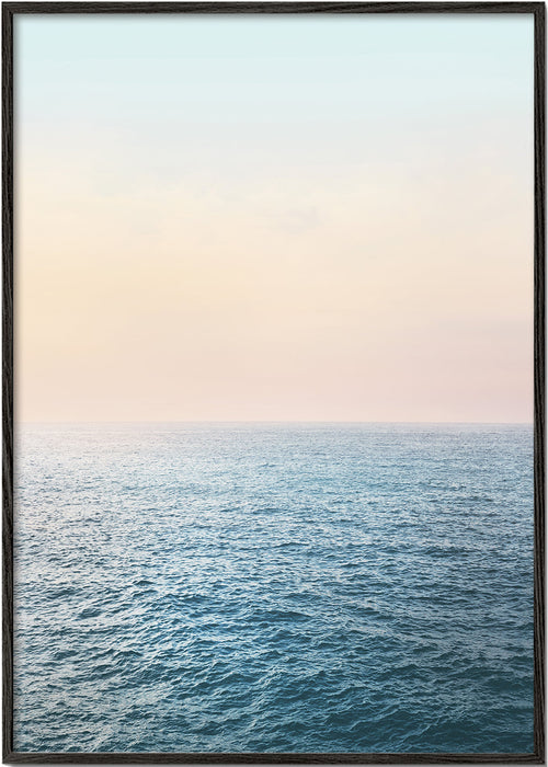 Landskabskunst: pastel havhorizon