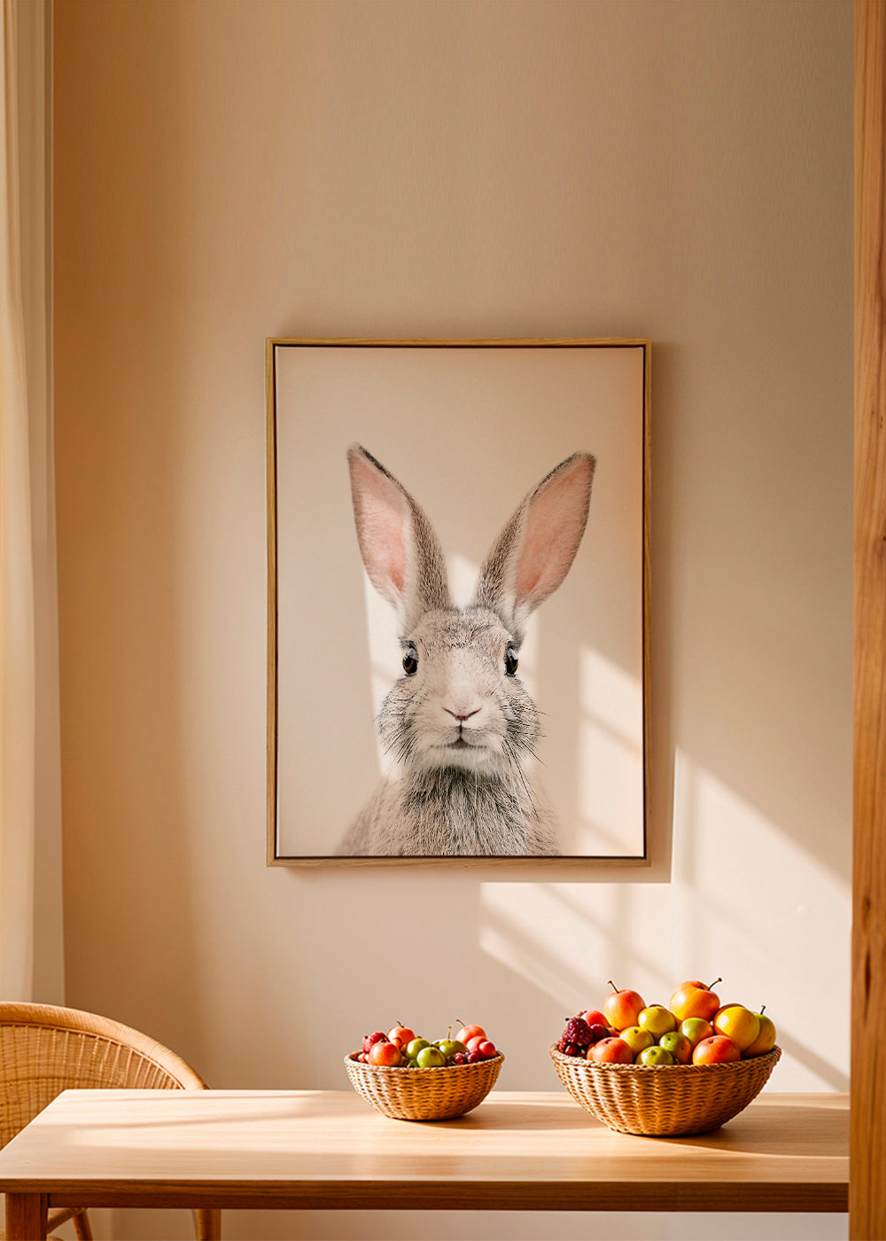 Kanin plakat minimal tæt på
