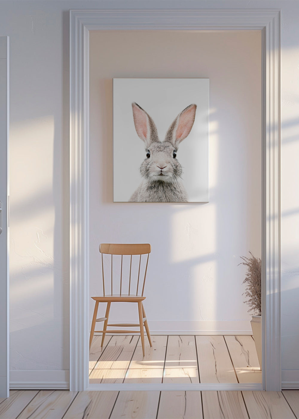 Kanin plakat minimal tæt på