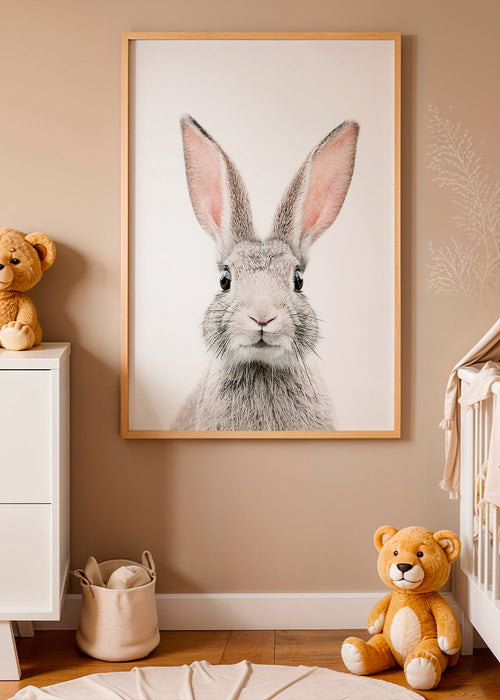 Kanin plakat minimal tæt på