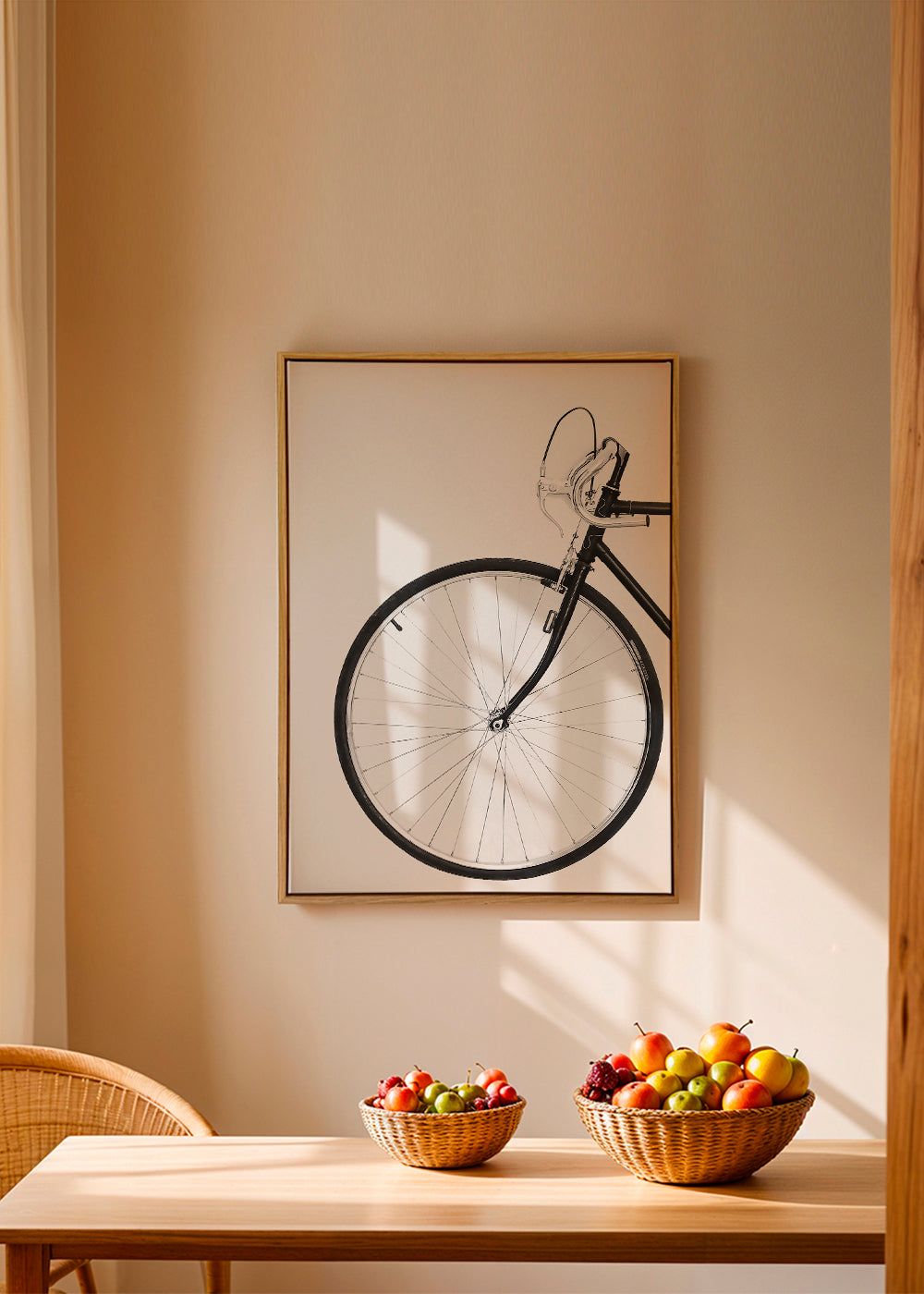 Sportskunst minimal cykelhjul