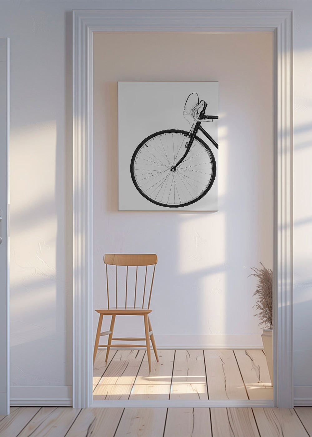 Sportskunst minimal cykelhjul