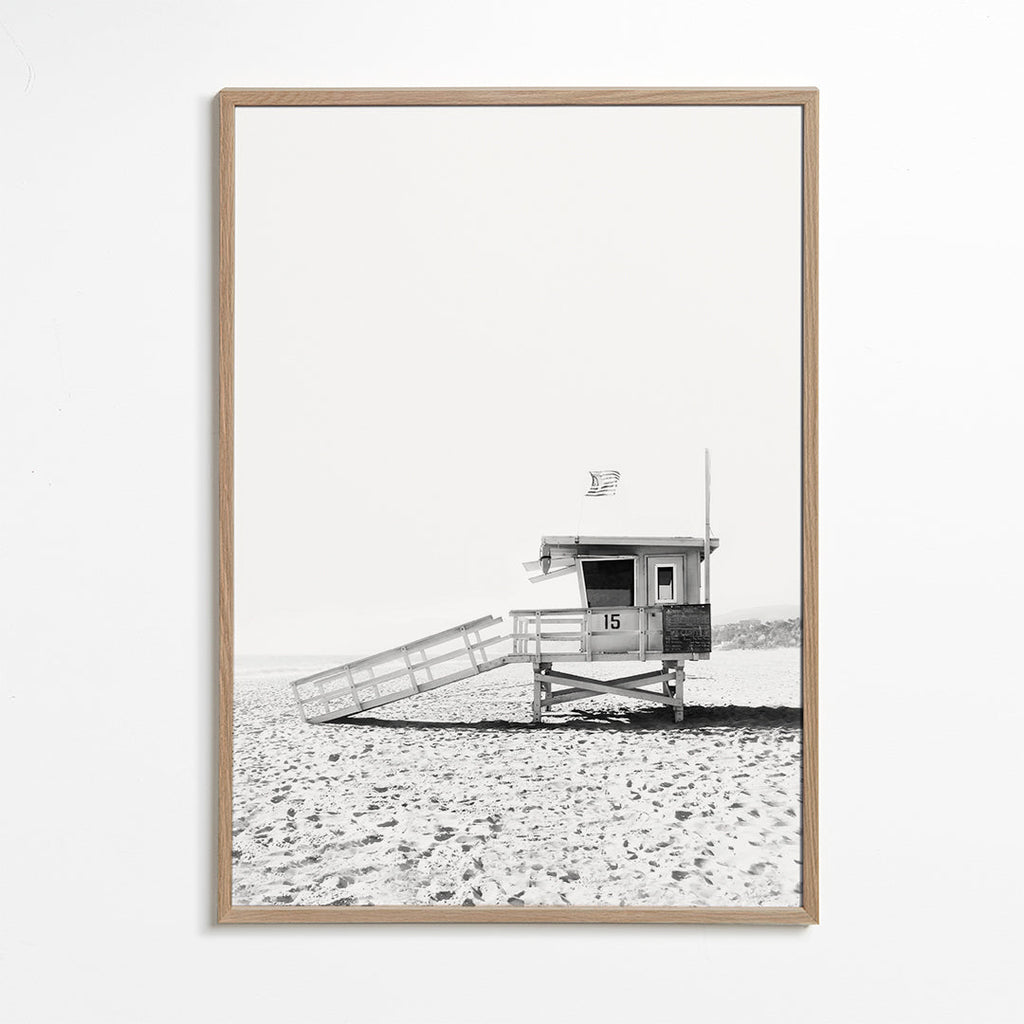 Sort-hvid strandhytte nr.15