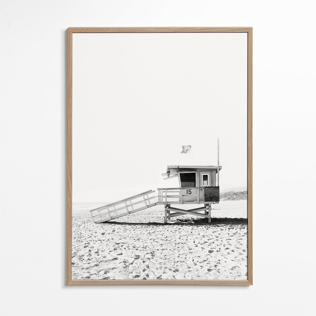 Sort-hvid strandhytte nr.15