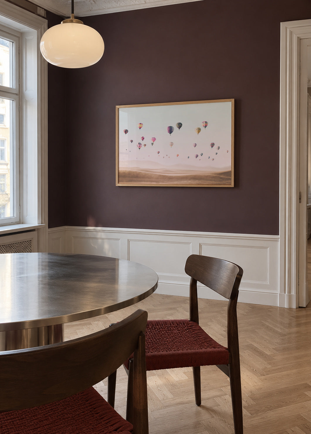Around the world - Framed poster in an interior