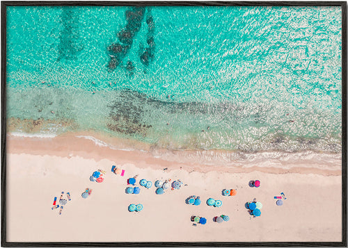 Landskabskunst: luftfoto af stranden