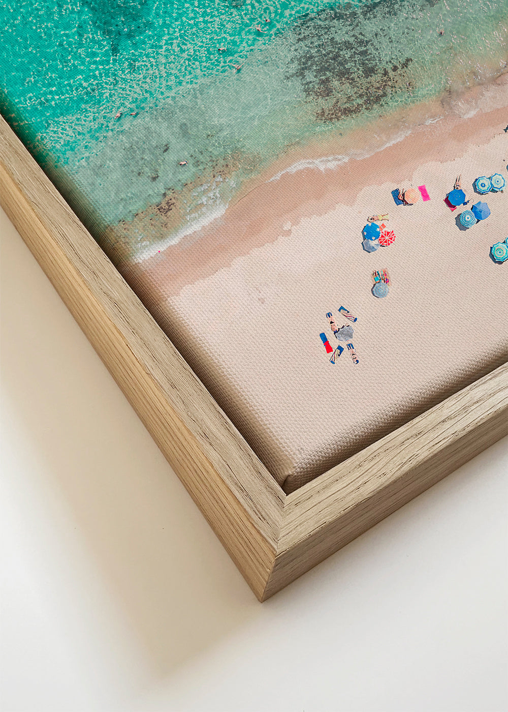 Landskabskunst: luftfoto af stranden