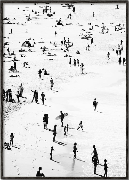 Landskab plakat strand silhuetter