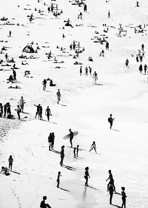 Landskab plakat strand silhuetter