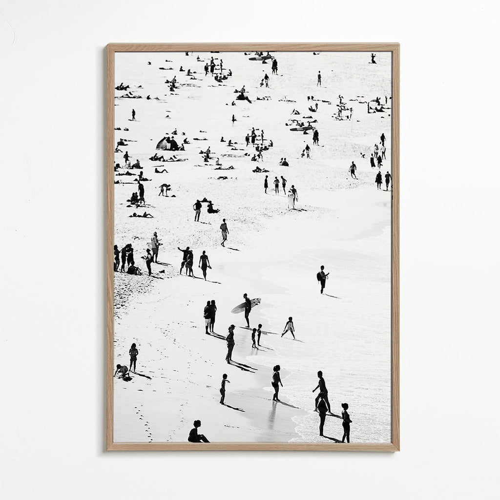 Landskab plakat strand silhuetter