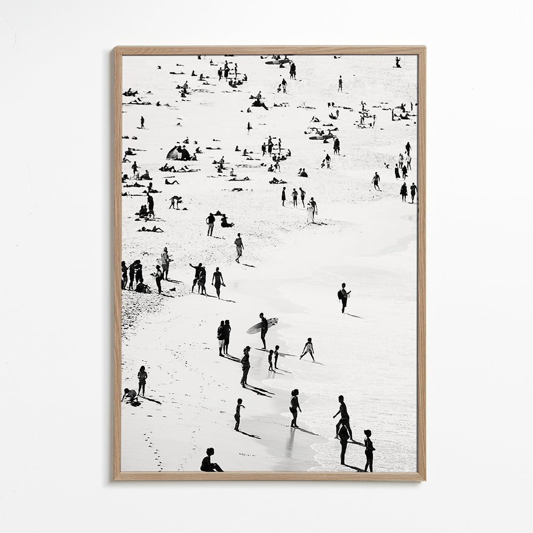 Landskab plakat strand silhuetter