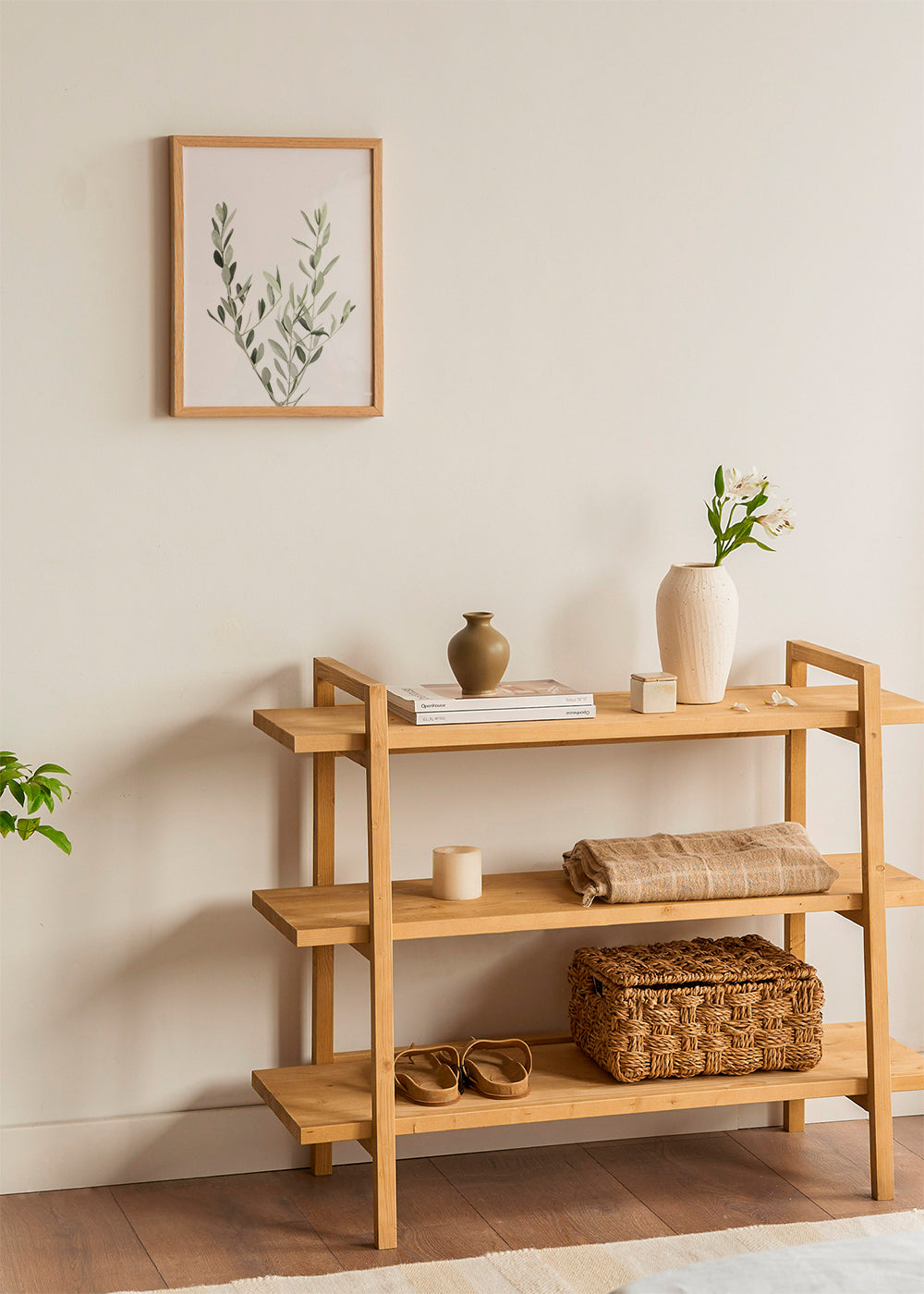 Botanisk plakat olivengren minimal