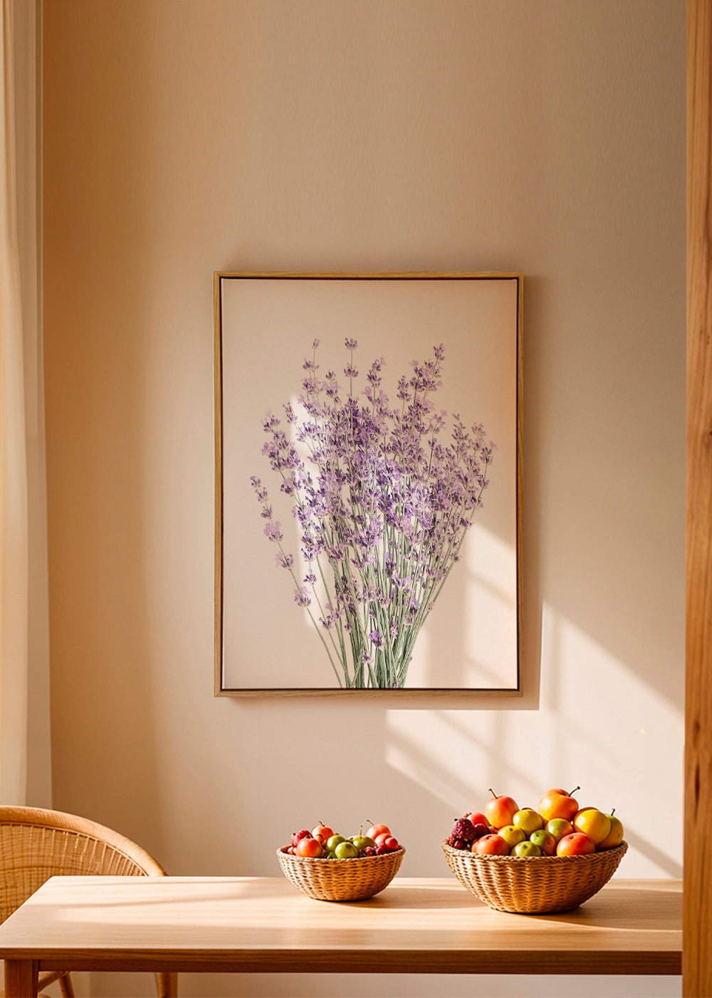 Botanisk plakat: lavendelbuket