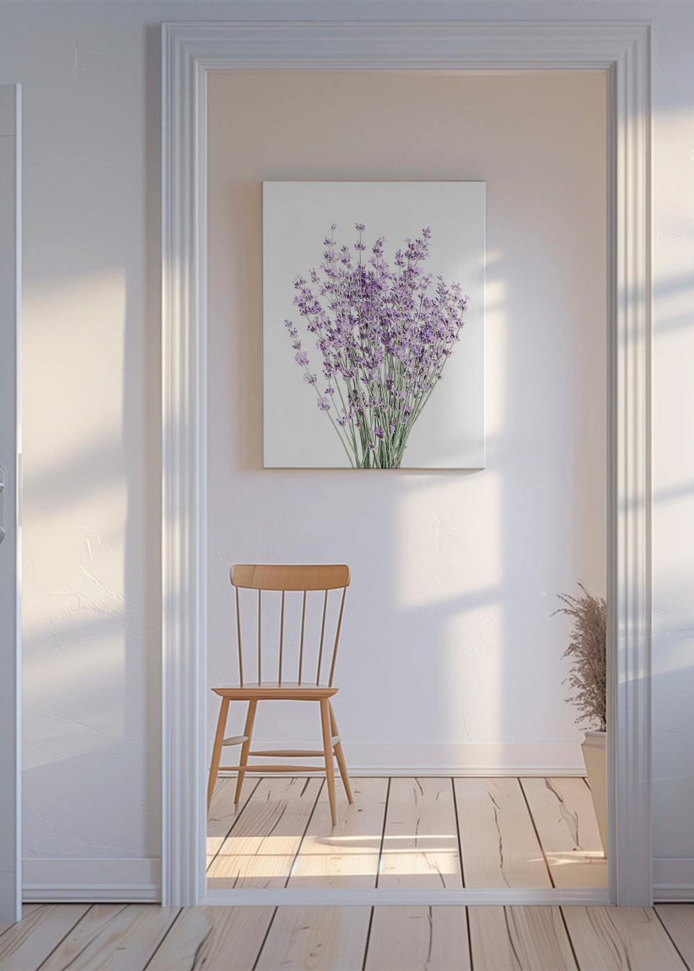 Botanisk plakat: lavendelbuket