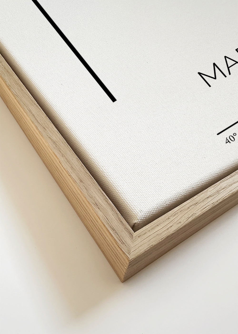 Byplakat Madrid med minimalistisk M