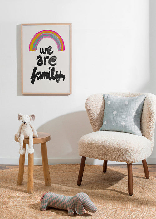 Illustration 'We are family' malet regnbue