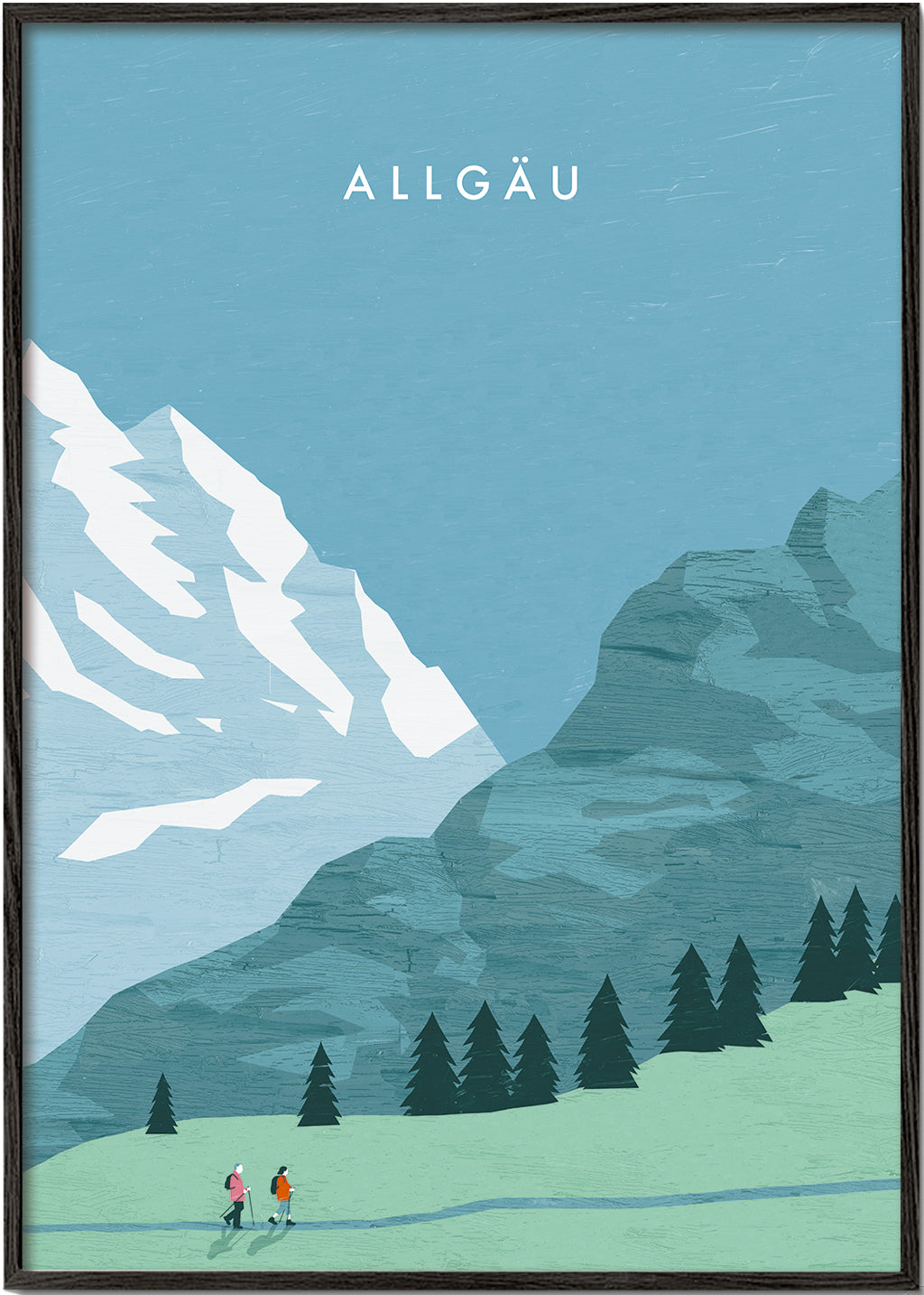 Landskab Allgäu illustration