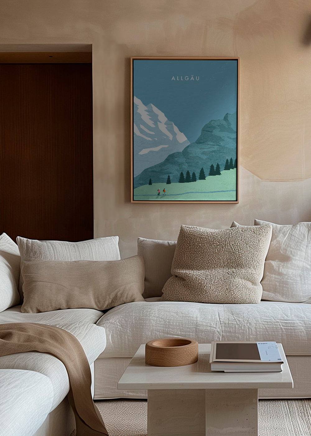 Landskab Allgäu illustration
