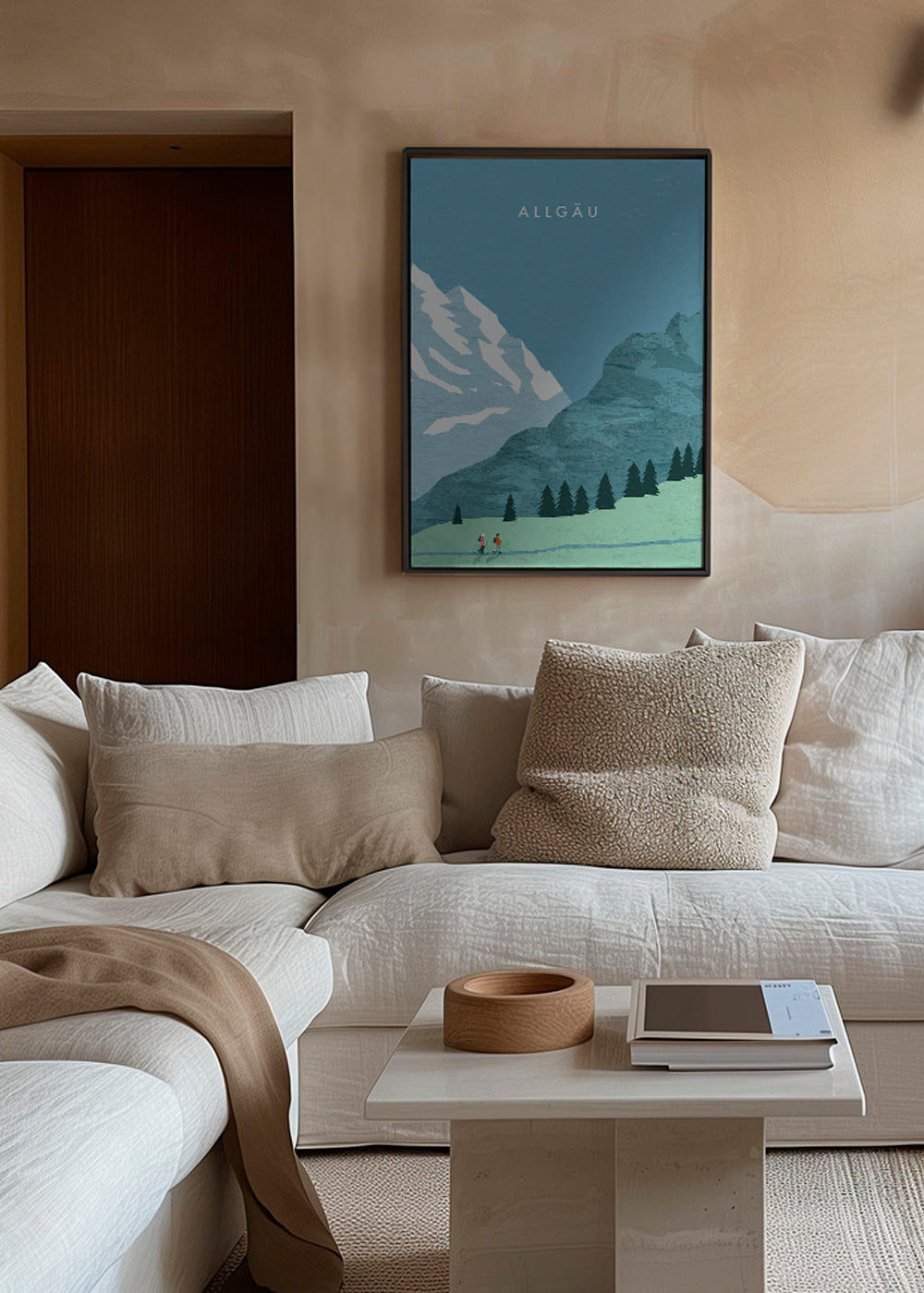 Landskab Allgäu illustration