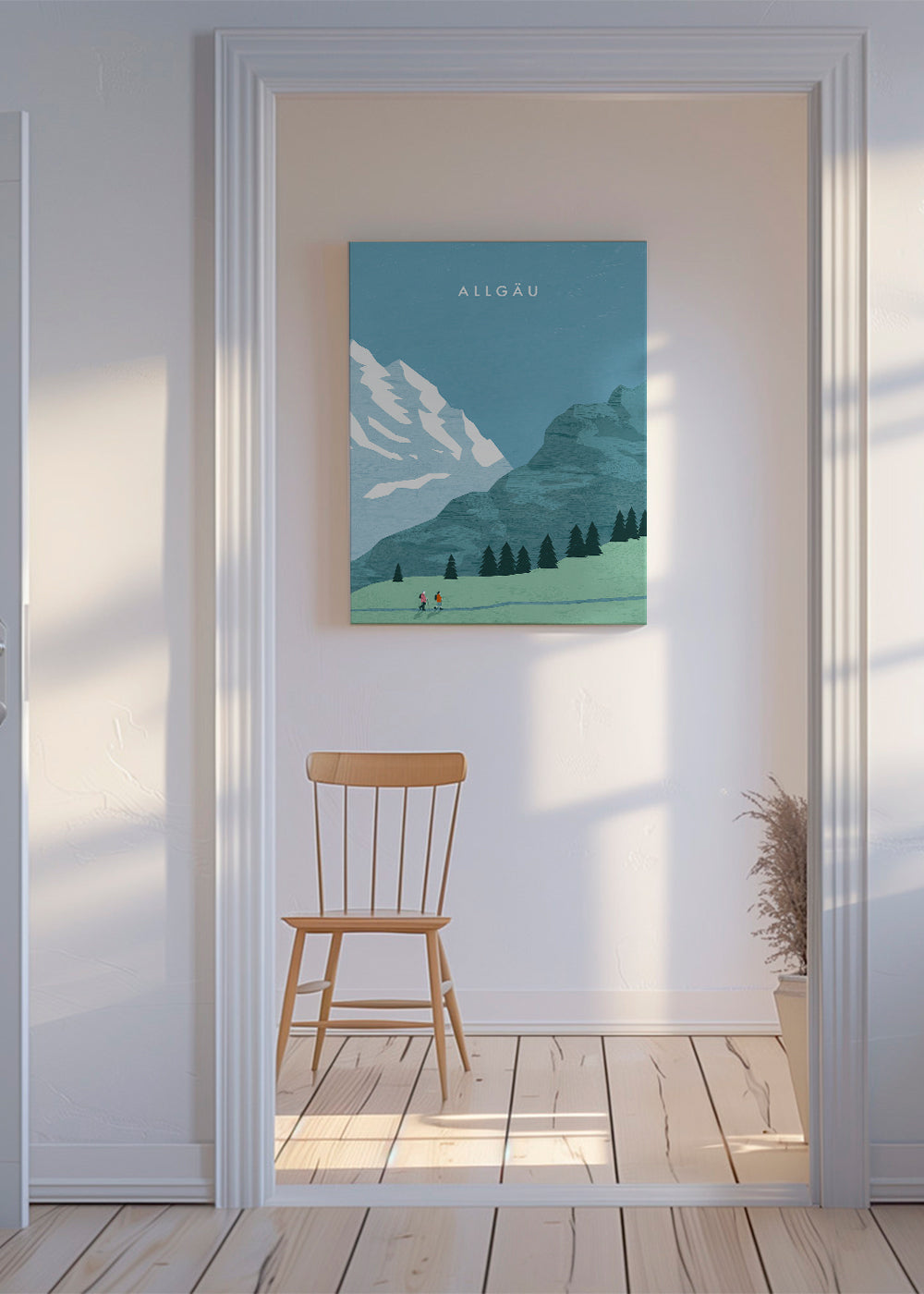 Landskab Allgäu illustration