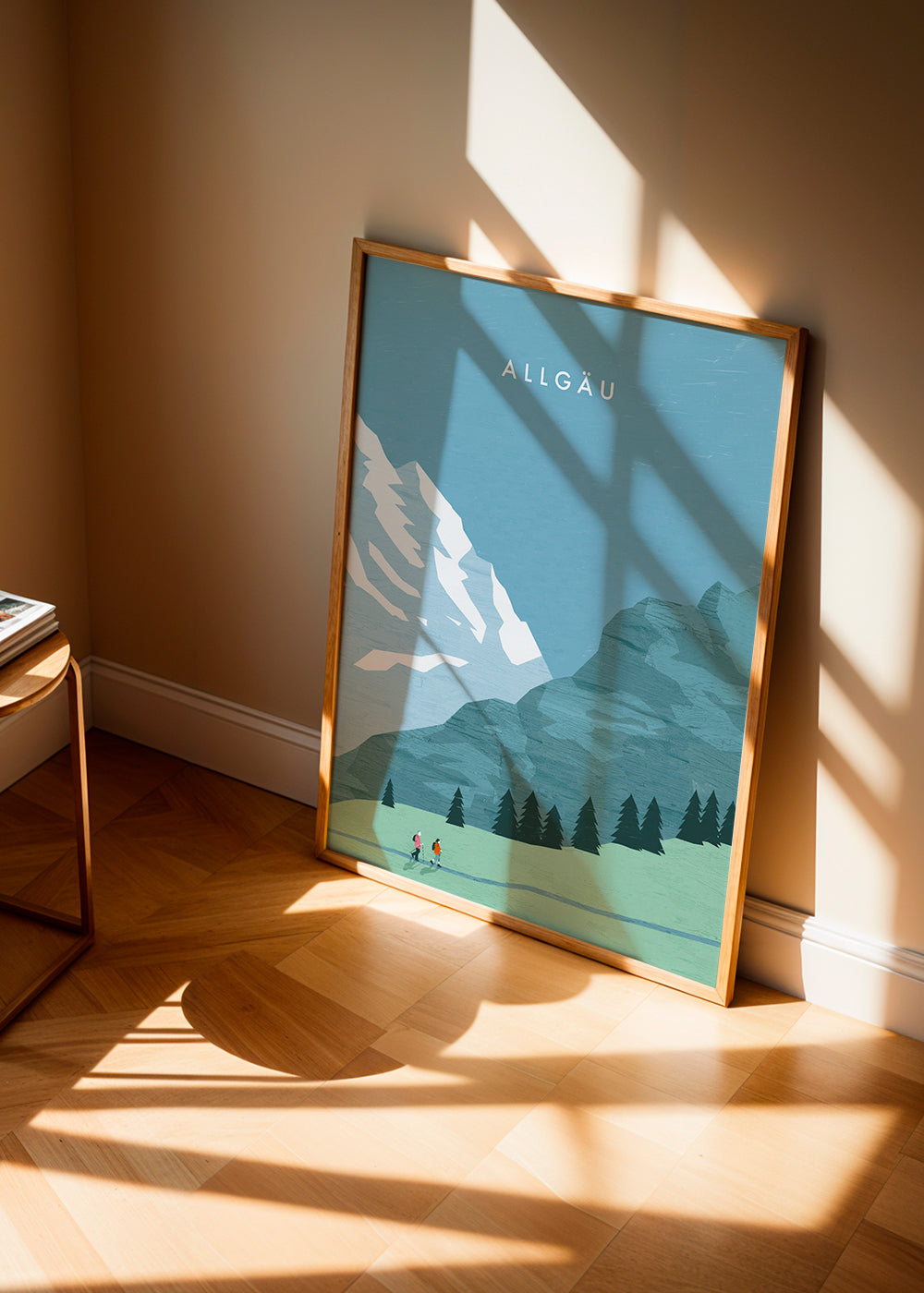 Landskab Allgäu illustration