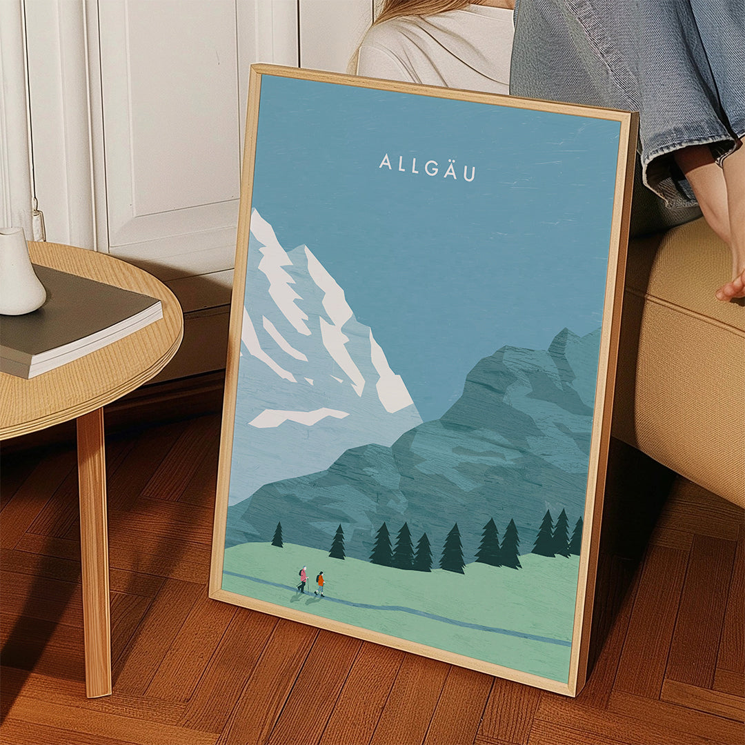 Landskab Allgäu illustration