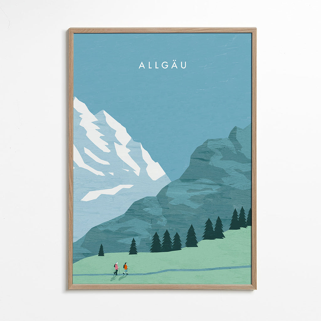 Landskab Allgäu illustration