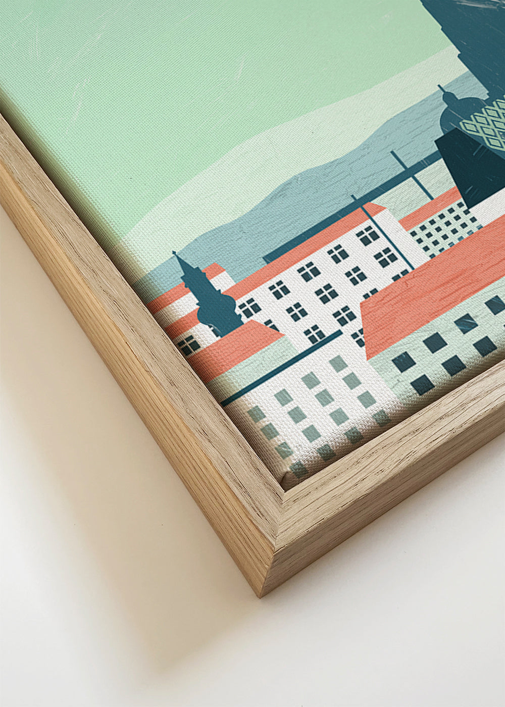 Køkkenkunst Vienna stiliseret i pastelfarver