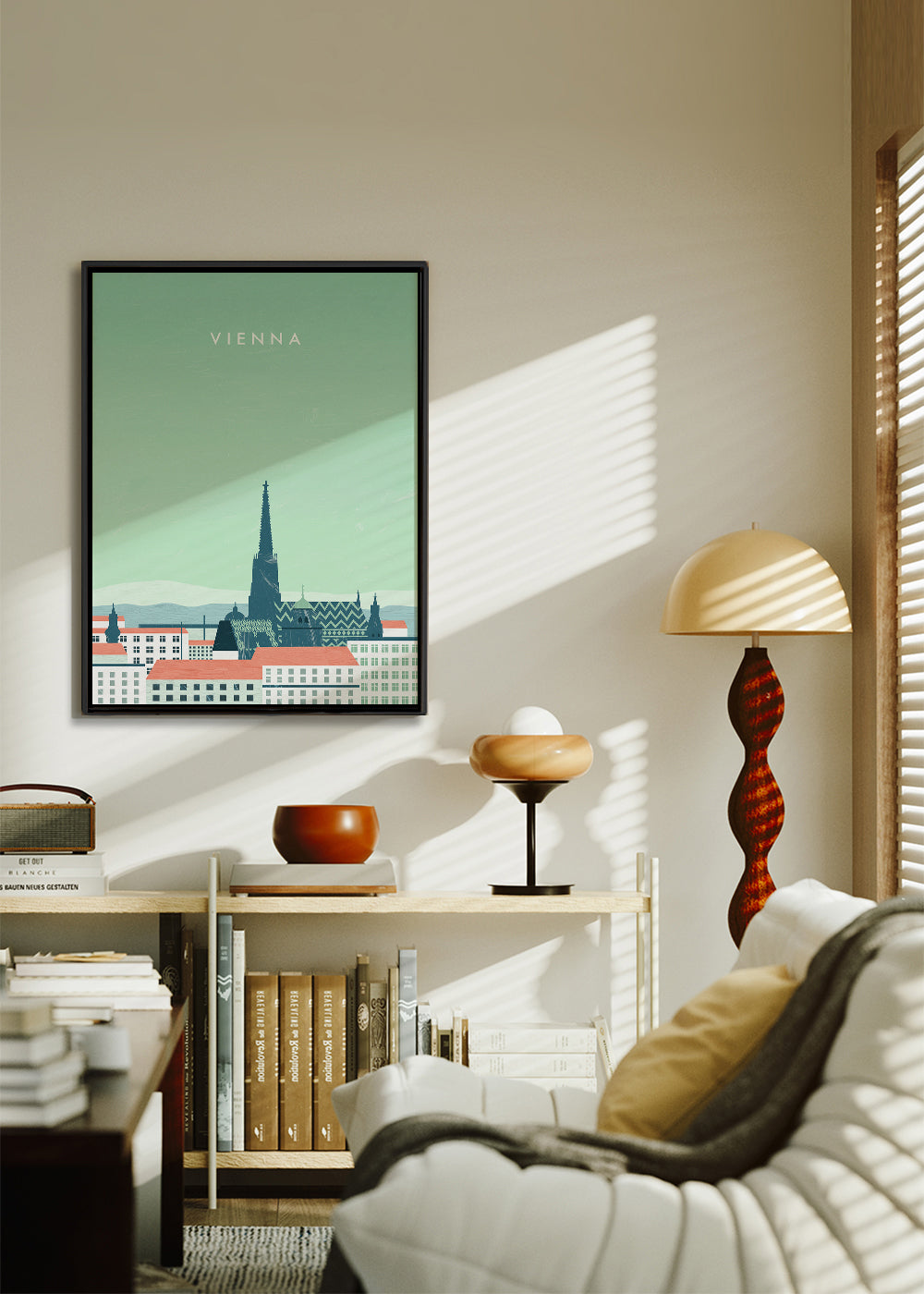 Køkkenkunst Vienna stiliseret i pastelfarver