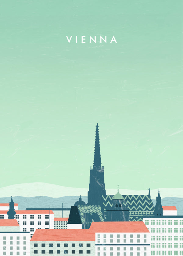 Køkkenkunst Vienna stiliseret i pastelfarver