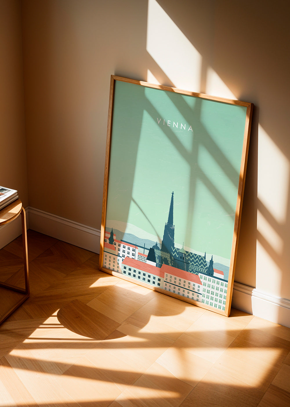 Køkkenkunst Vienna stiliseret i pastelfarver