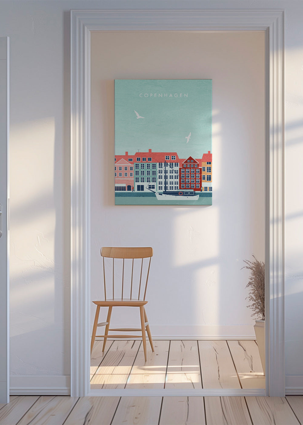 Køkkenkunst København havn med båd
