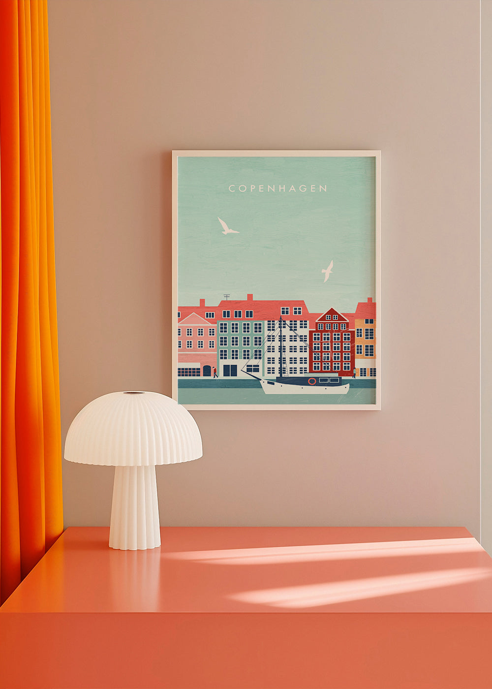 Køkkenkunst København havn med båd