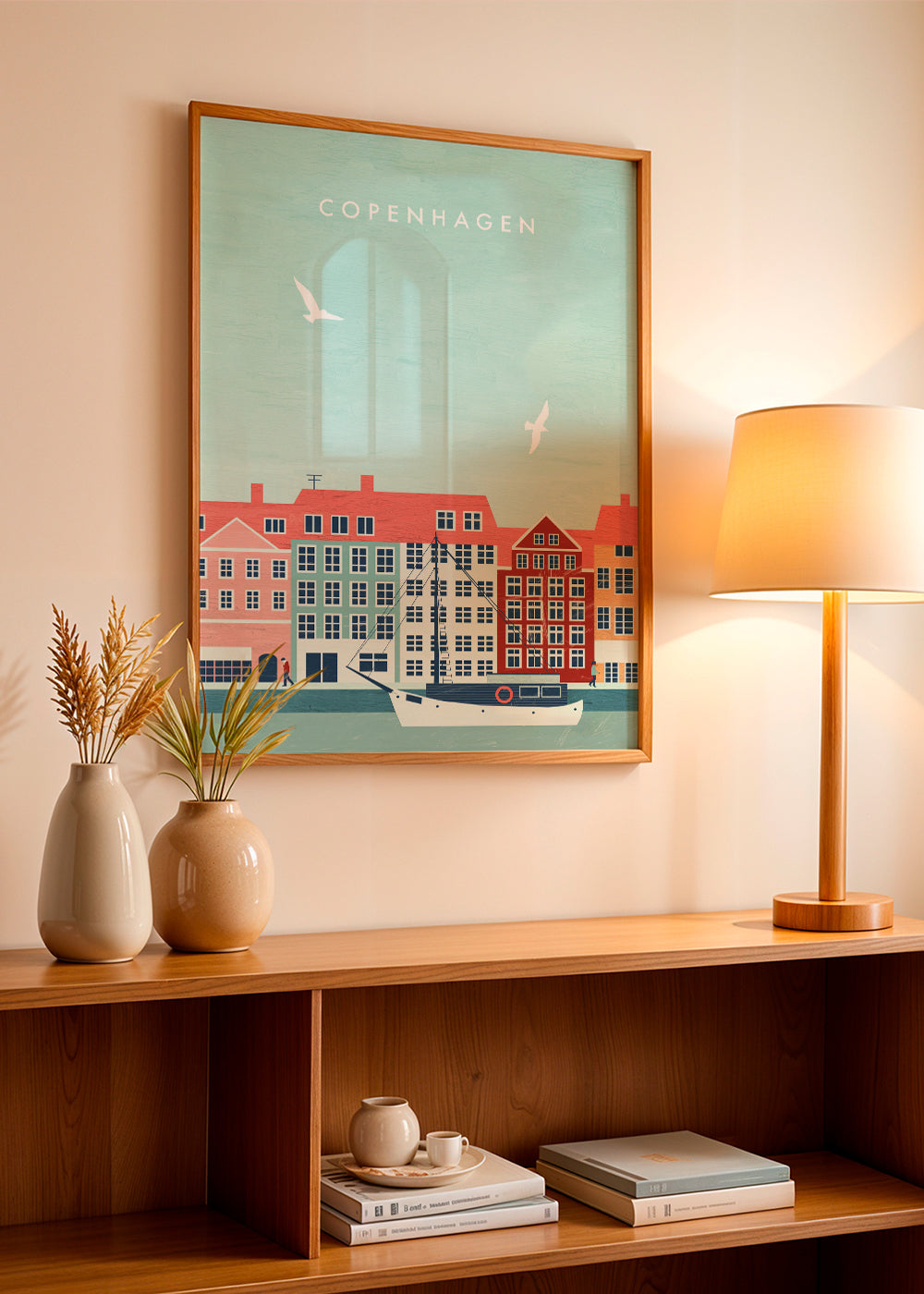 Køkkenkunst København havn med båd