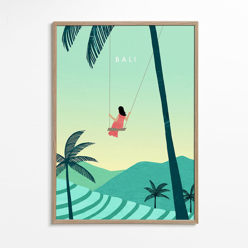 Køkkenkunst Bali: tropisk gynge illustration